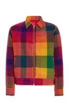 The Elder Statesman Tartan Woven Decon Cashmere Jacket
