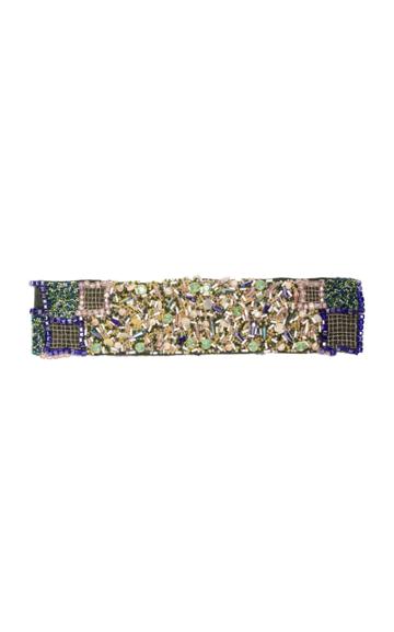 Verandah Tiled Hand-beaded Silk Belt