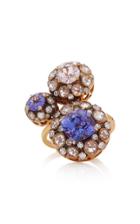 Selim Mouzannar 18k Rose Gold Multi-stone Ring