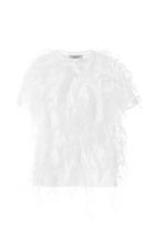 Valentino Feathered Cropped Cotton Top