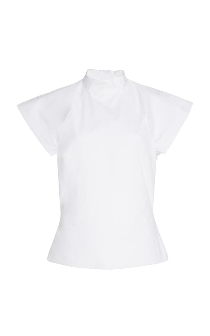 Rosetta Getty Cap Sleeve Cotton Top