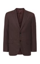 Eidos Checked Wool Blazer Size: 50