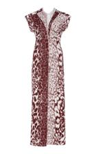 Victoria Beckham V-neck Cap Sleeve Midi Dress