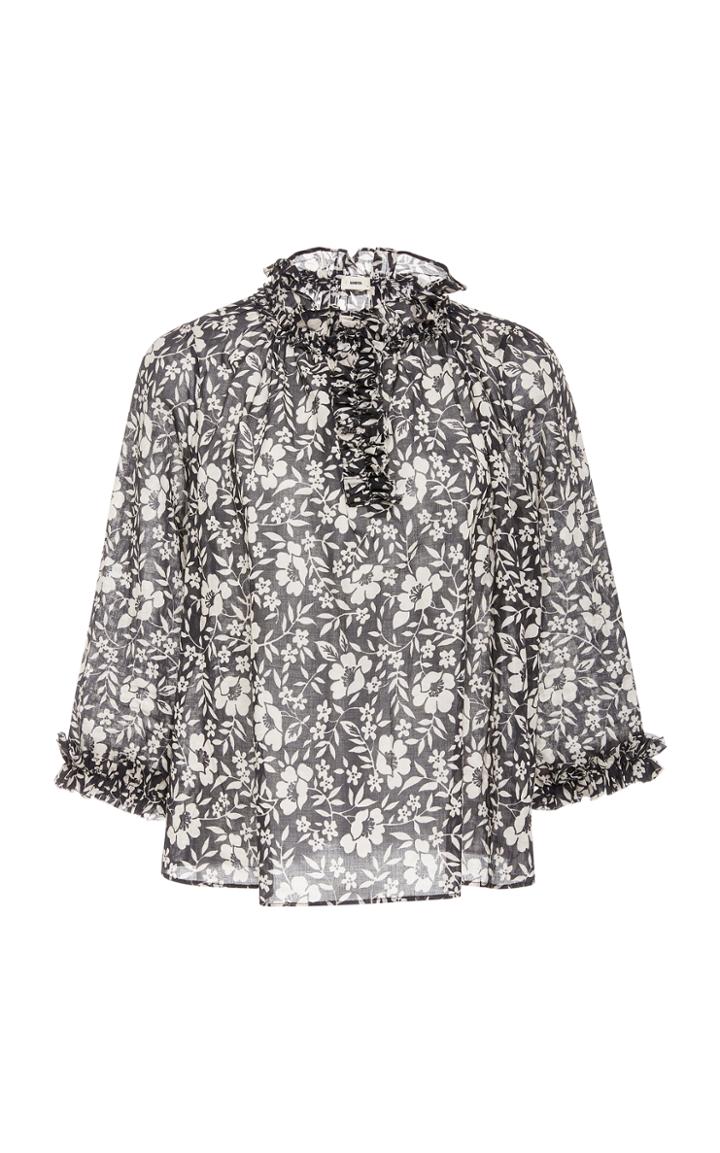 Warm Ines Ruffle Blouse