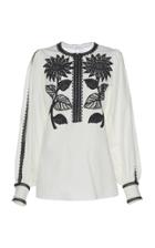 Andrew Gn Embroidered Cotton Top