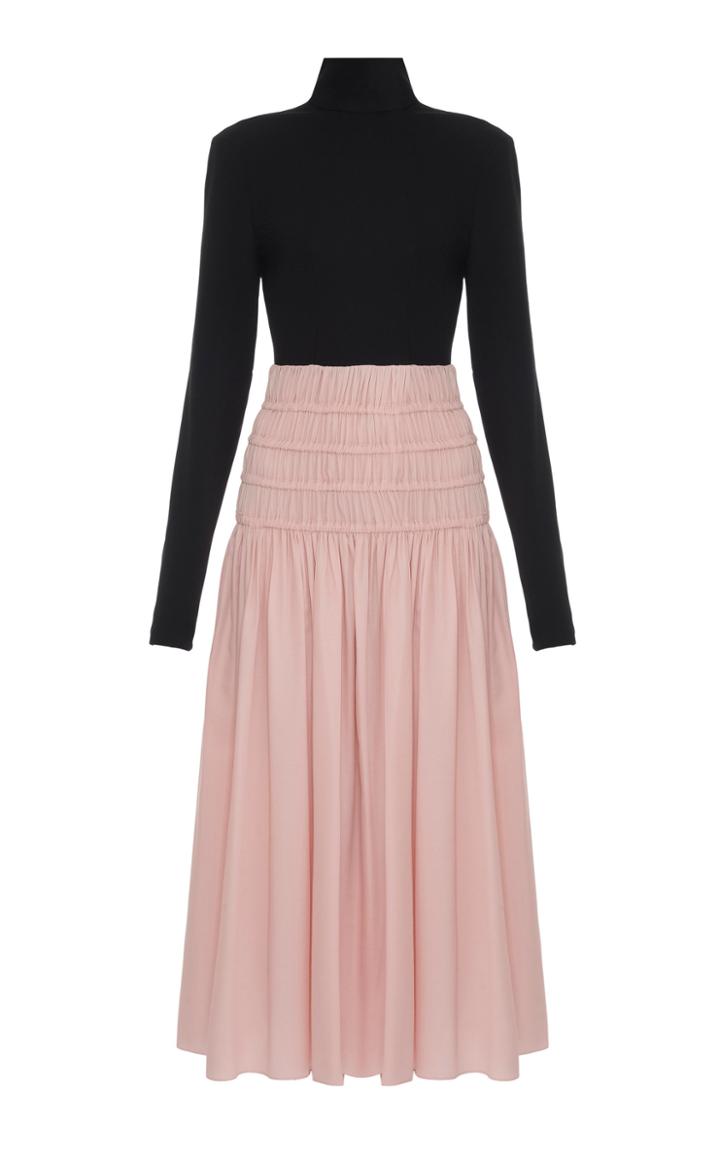 Lado Bokuchava Two-tone Turtleneck Dress