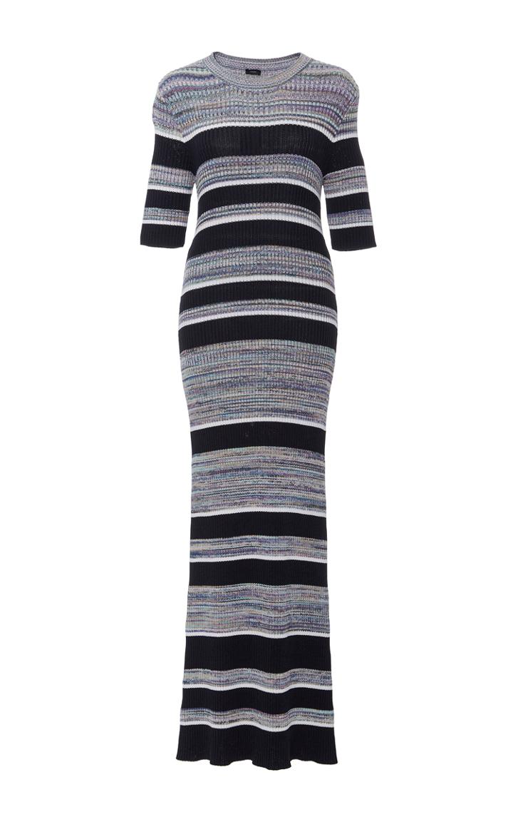 Joseph Elmore Midi Striped Sweater Dress