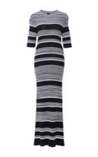 Joseph Elmore Midi Striped Sweater Dress