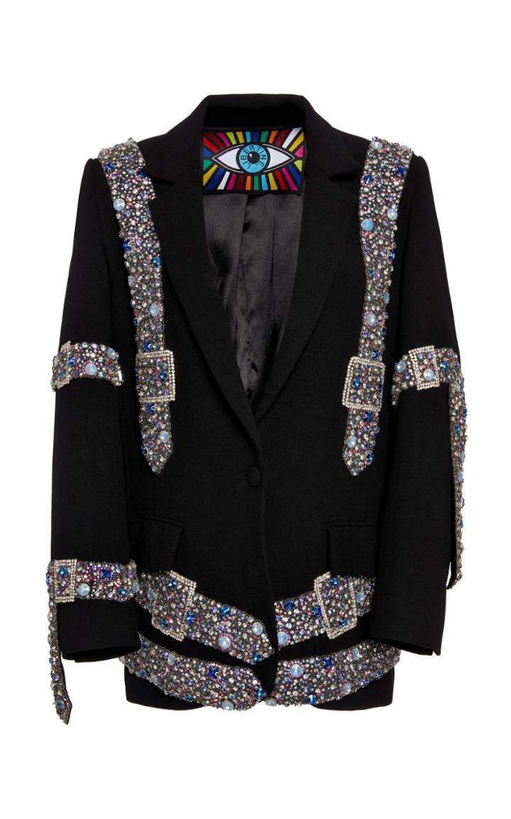 Moda Operandi Libertine Beaded Belts Long Blazer Size: Xs