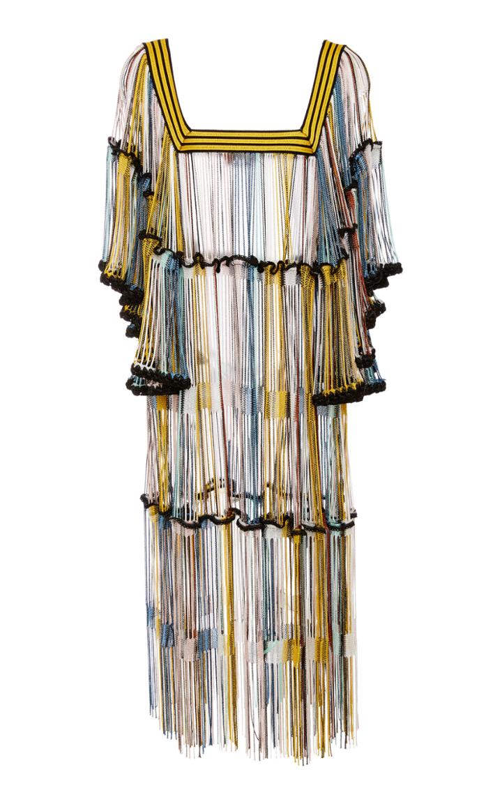 Missoni Mare Tiered Fringe Midi Cover Up