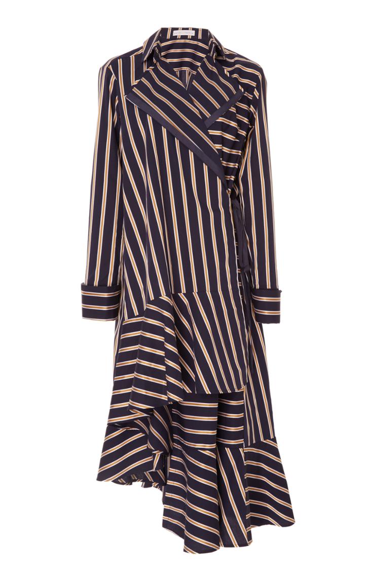 Palmer/harding Palmer//harding Lapel Asymmetrical Wrap Dress