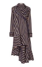 Palmer/harding Palmer//harding Lapel Asymmetrical Wrap Dress