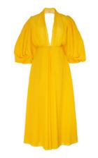 Moda Operandi Emilia Wickstead Puffed Sleeve Cotton-blend Dress Size: 8