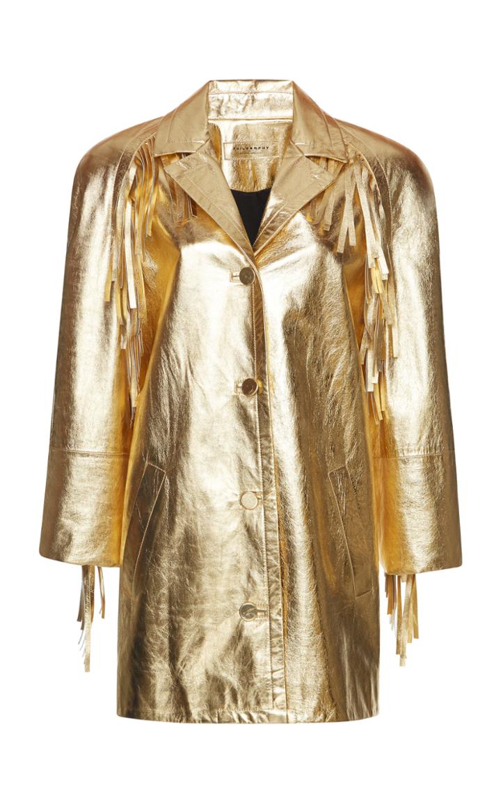 Philosophy Di Lorenzo Serafini Lam Leather Jacket
