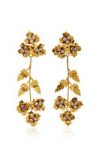 Jennifer Behr Ava Gold-plated Swarovski Crystal Earrings