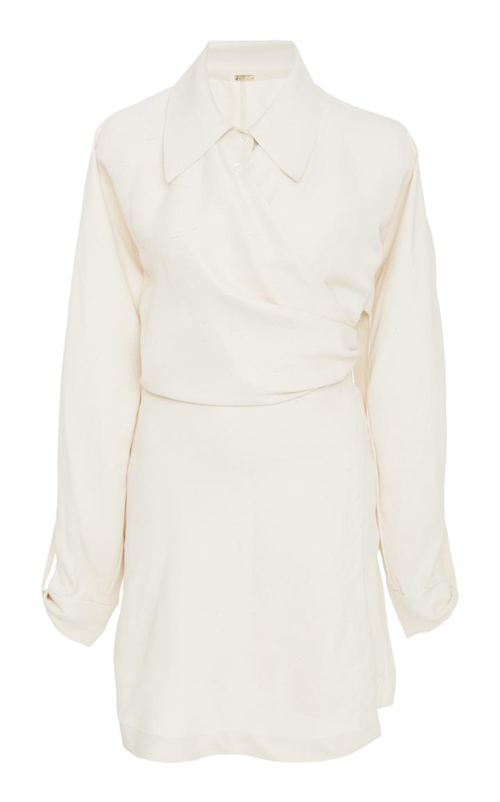 Cult Gaia Georgia Boyfriend Wrap Shirtdress