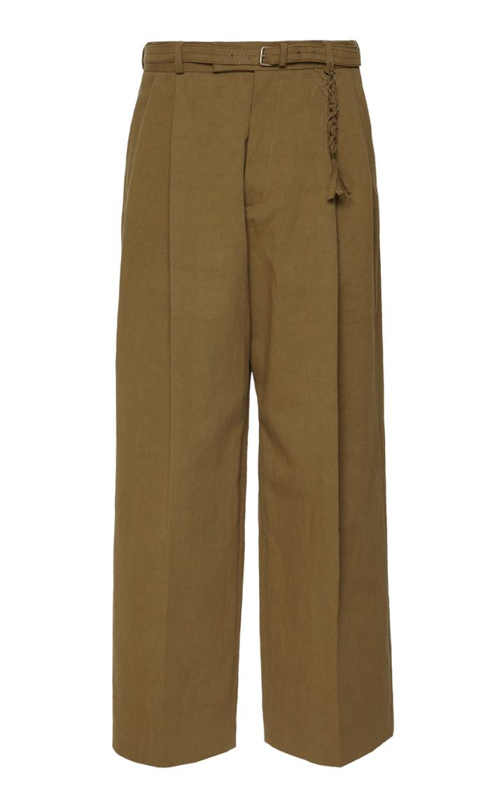 Rochas Belted Wide Leg Trouser