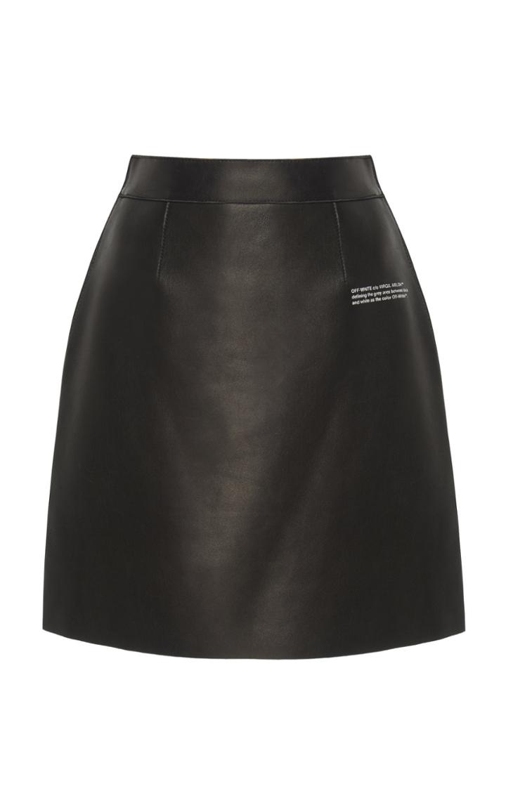 Off-white C/o Virgil Abloh Leather Mini Skirt