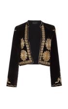 Moda Operandi Nili Lotan Rohan Cotton Moroccan Embroidered Jacket Size: Xs