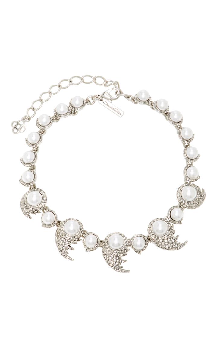 Oscar De La Renta Fanned Pearl Necklace