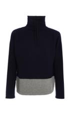 Ralph Lauren Two-tone Wool And Cashmere-blend Sweater