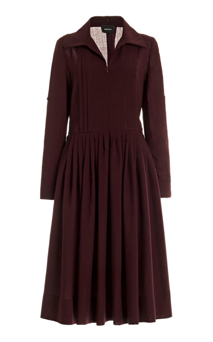 Moda Operandi Akris Wool Midi Shift Dress