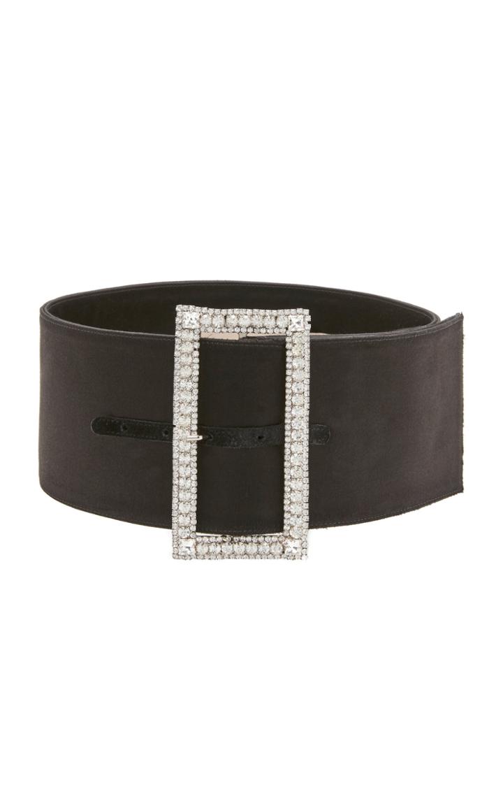 Alexandre Vauthier Wide Embellished Satin Belt