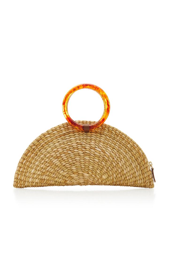 Poolside Amy Acrylic-trimmed Straw Tote
