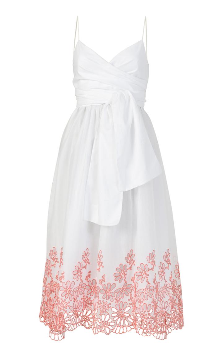 Moda Operandi Silvia Tcherassi Calusa Embroidered Cotton Dress