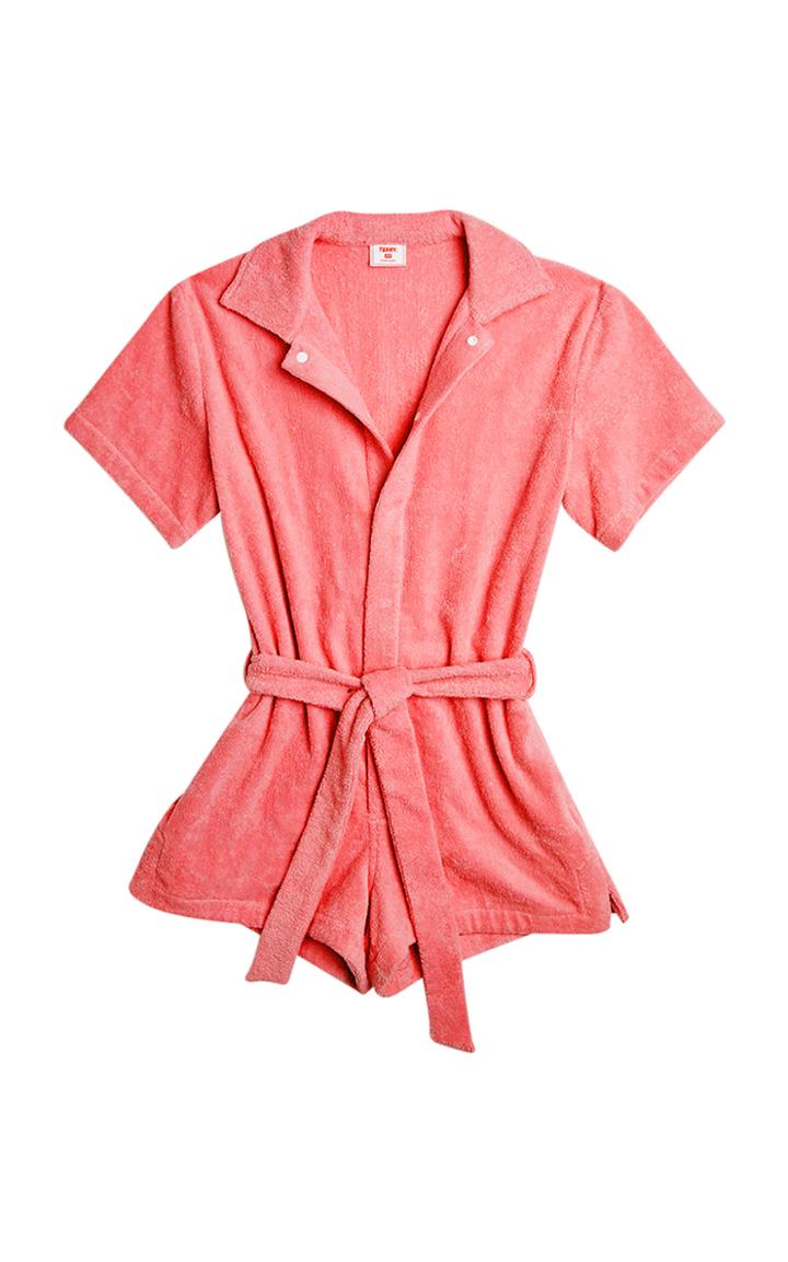 Terry Il Pareo Dyed Cotton-terry Playsuit