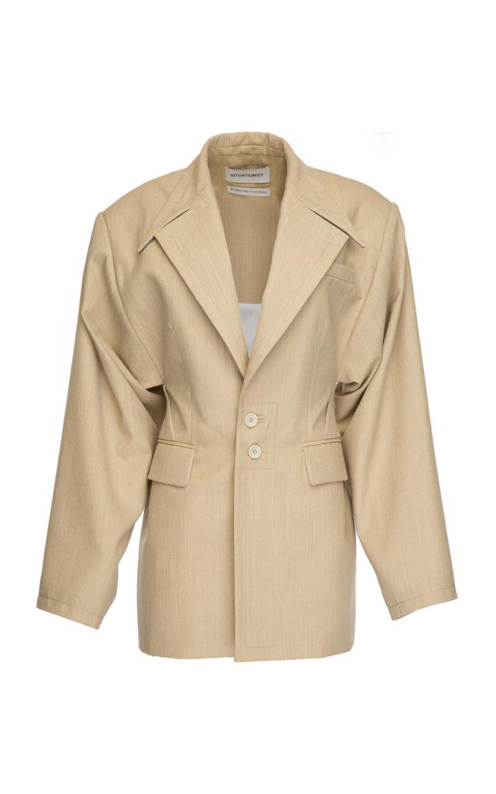 Situationist Wide Arms Wool Jacket