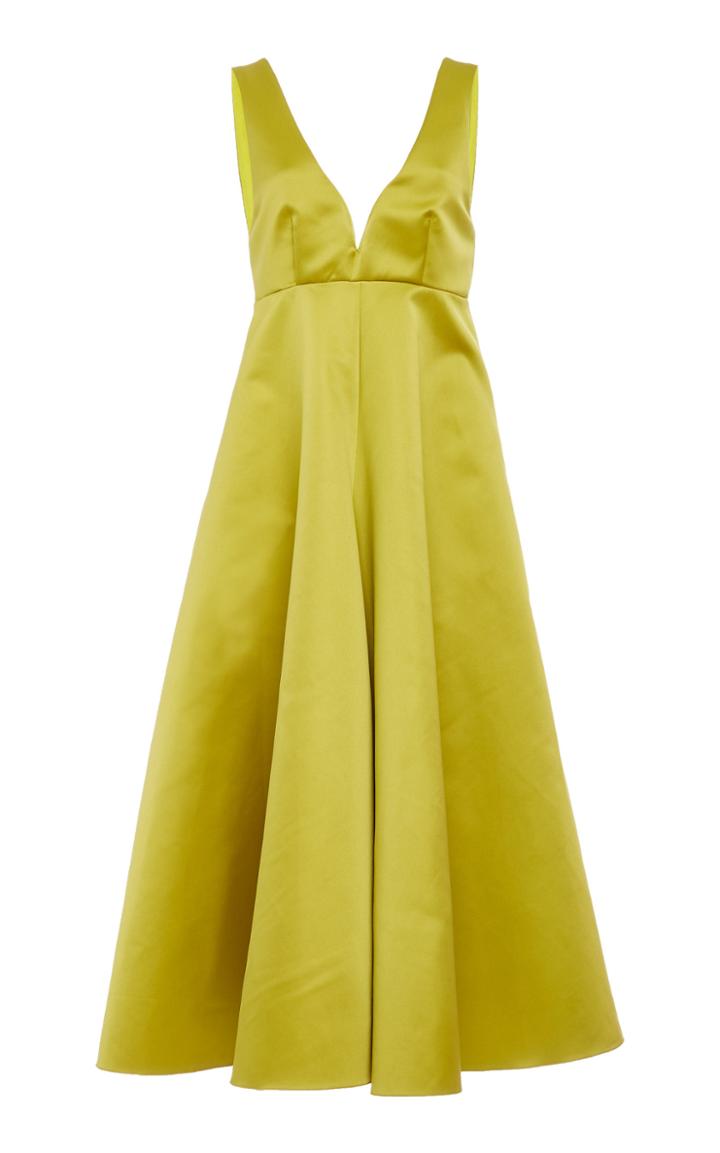 Rochas Satin Midi Dress