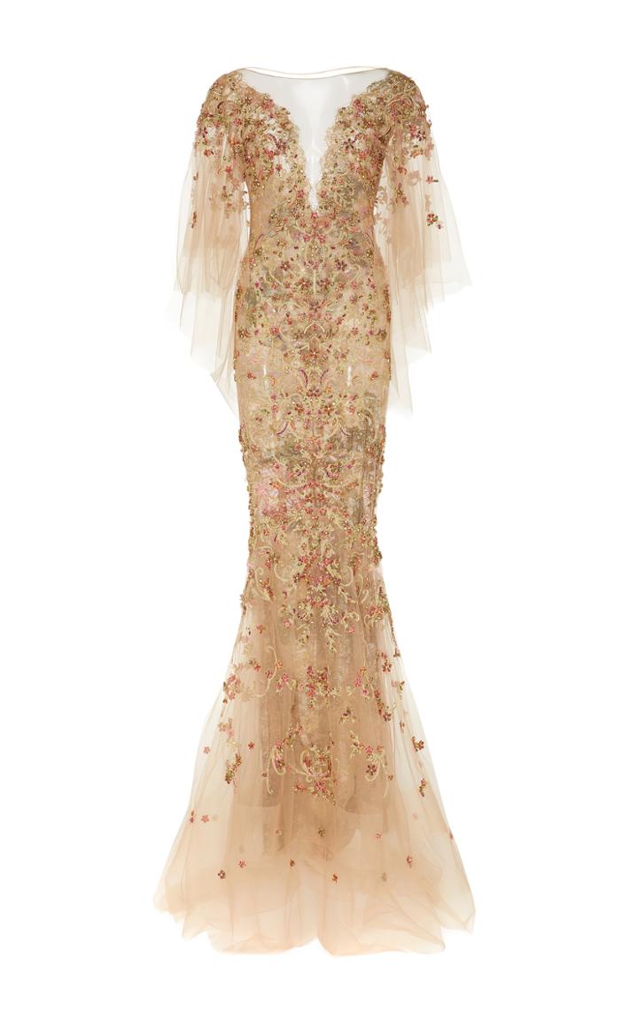Marchesa Beaded Mermaid Gown