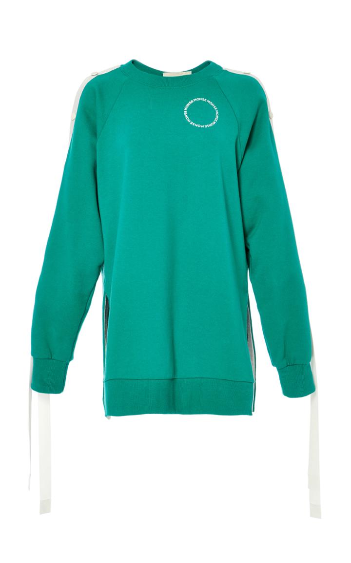 Monse Raglan Snap Sleeve Pullover