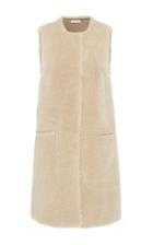 Tomas Maier Double Pocket Shearling Vest