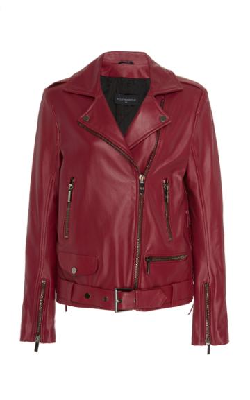 Nour Hammour Republique Leather Biker Jacket