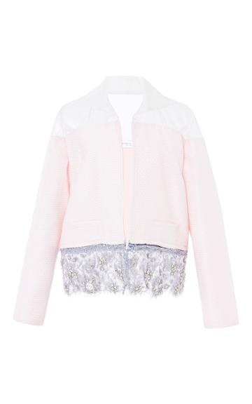 Madiyah Al Sharqi Two Tone Jacket With Lace