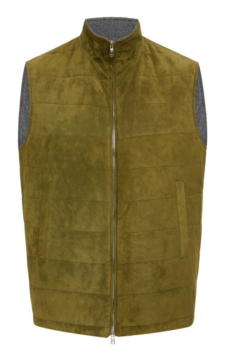 Fioroni Suede And Cashmere Vest