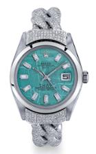 Moda Operandi Shay 18k White Gold Meteorite Custom Vintage Watch