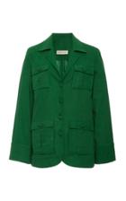 Moda Operandi Andres Otalora San Martin Collared Linen Blouse Size: 2