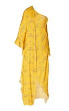 Johanna Ortiz Heroical Experience Silk One Shoulder Caftan