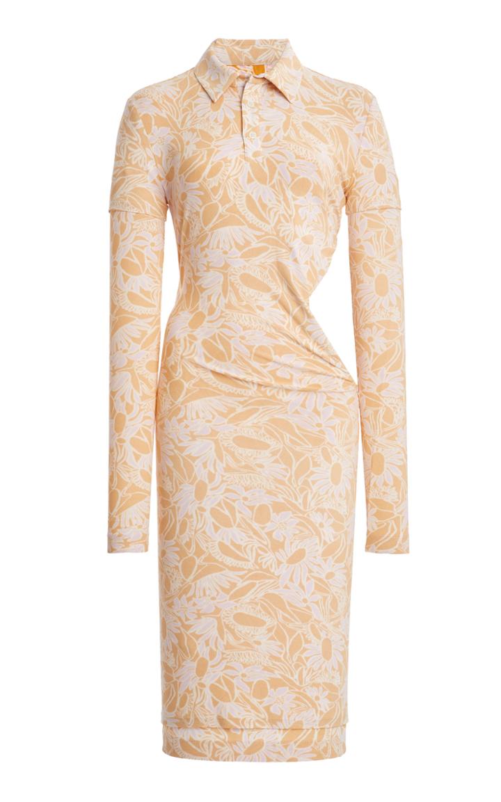 Jacquemus Printed Crepe Polo Mini Dress
