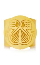 Paula Mendoza Pacha Gold-plated Brass Cuff Bracelet