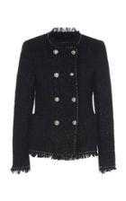 Moda Operandi Dundas Metallic Tweed Wool-blend Crystal-embellished Jacket Size: 36