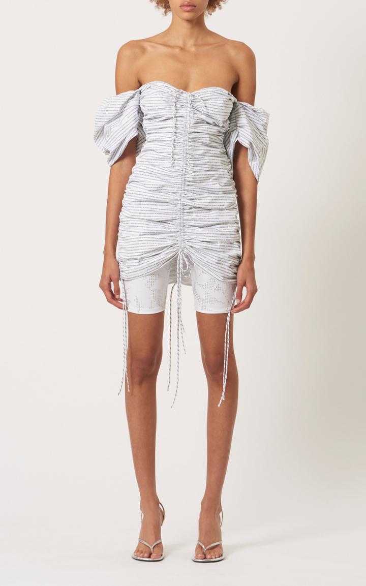 Moda Operandi David Koma Printed Cotton Mini Dress
