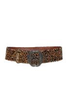 Etro Printed Velvet Leather Waist Belt