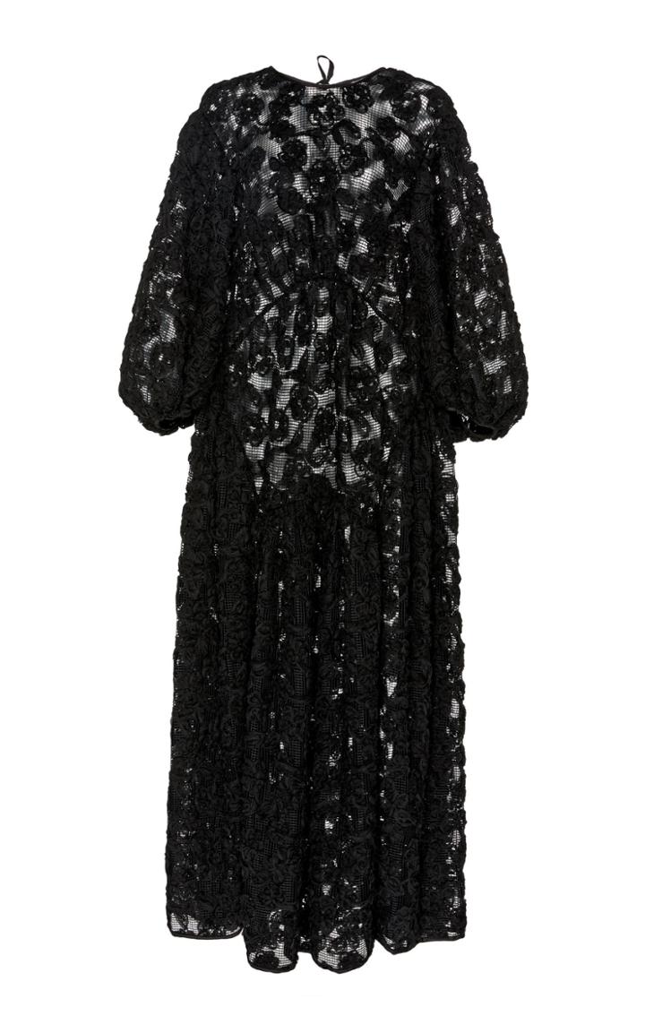 Cecilie Bahnsen Tora Embroidered Jacquard Dress