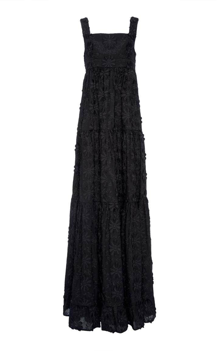 Co Floral Embroidery Empire Gown