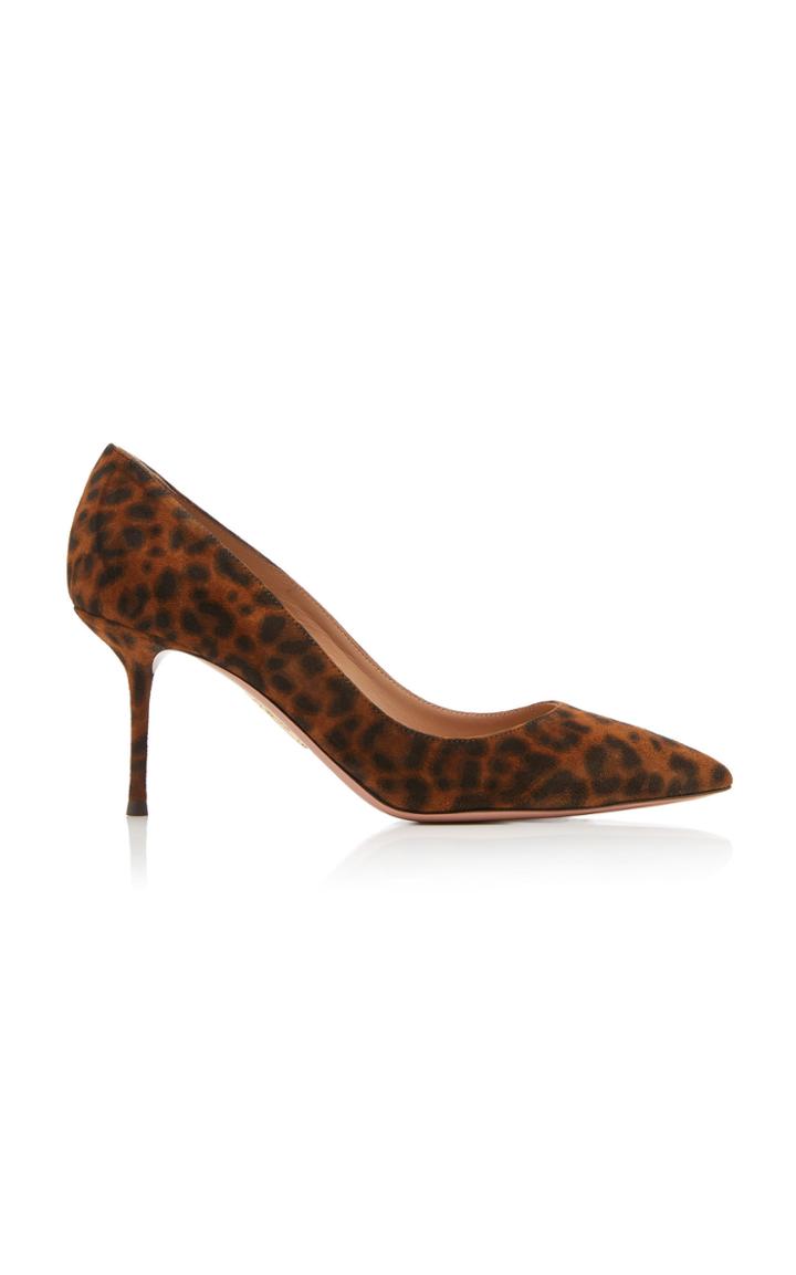 Aquazzura Purist Animal-print Leather Pumps