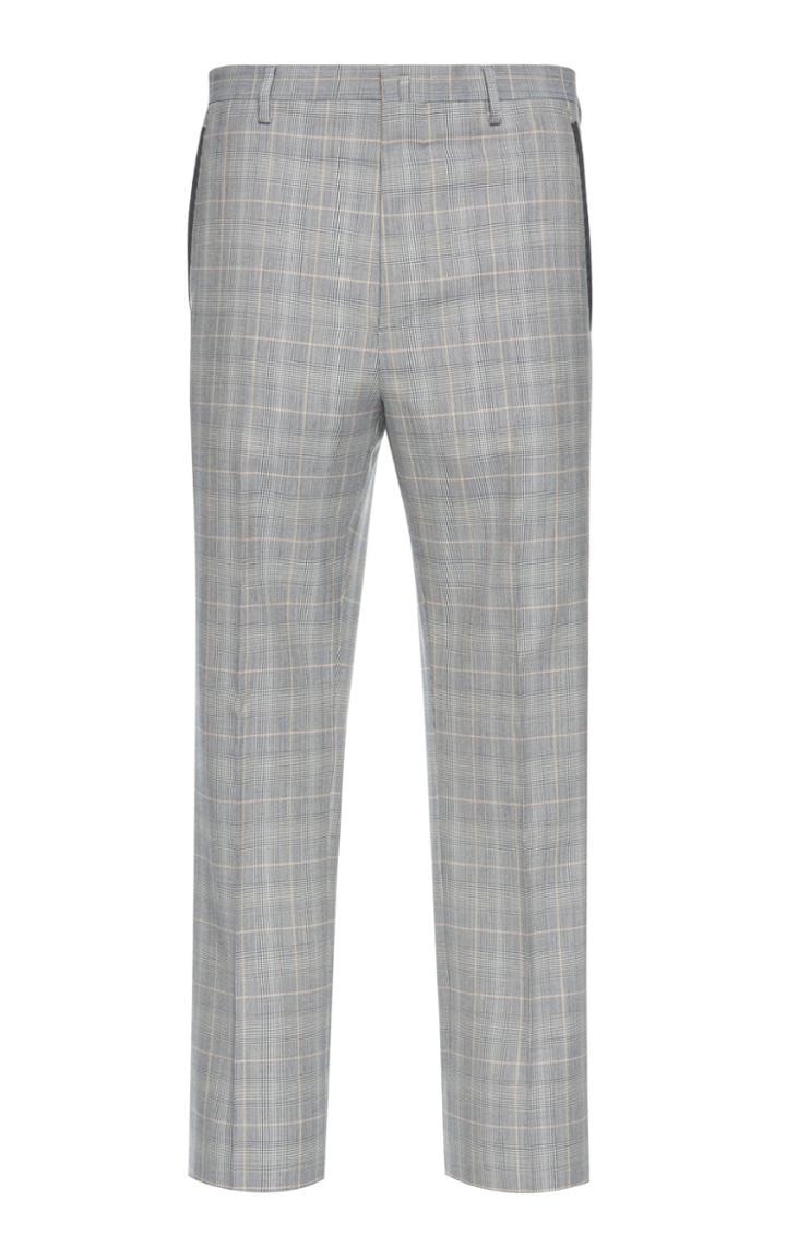 Lanvin Checked Wool-blend Pants